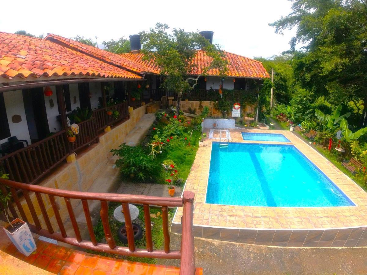 Hostal Santa Monica Barichara Exterior foto