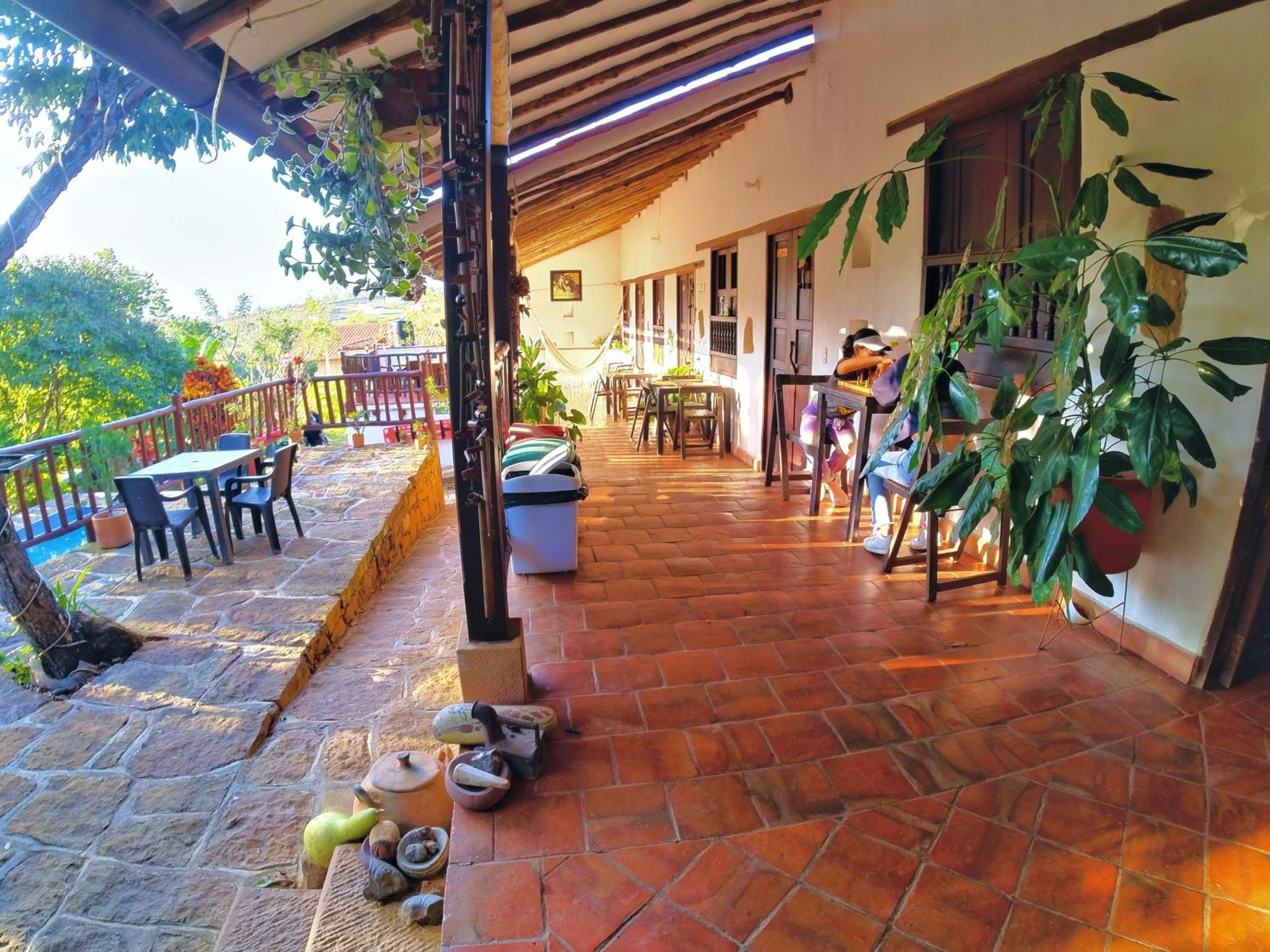 Hostal Santa Monica Barichara Exterior foto