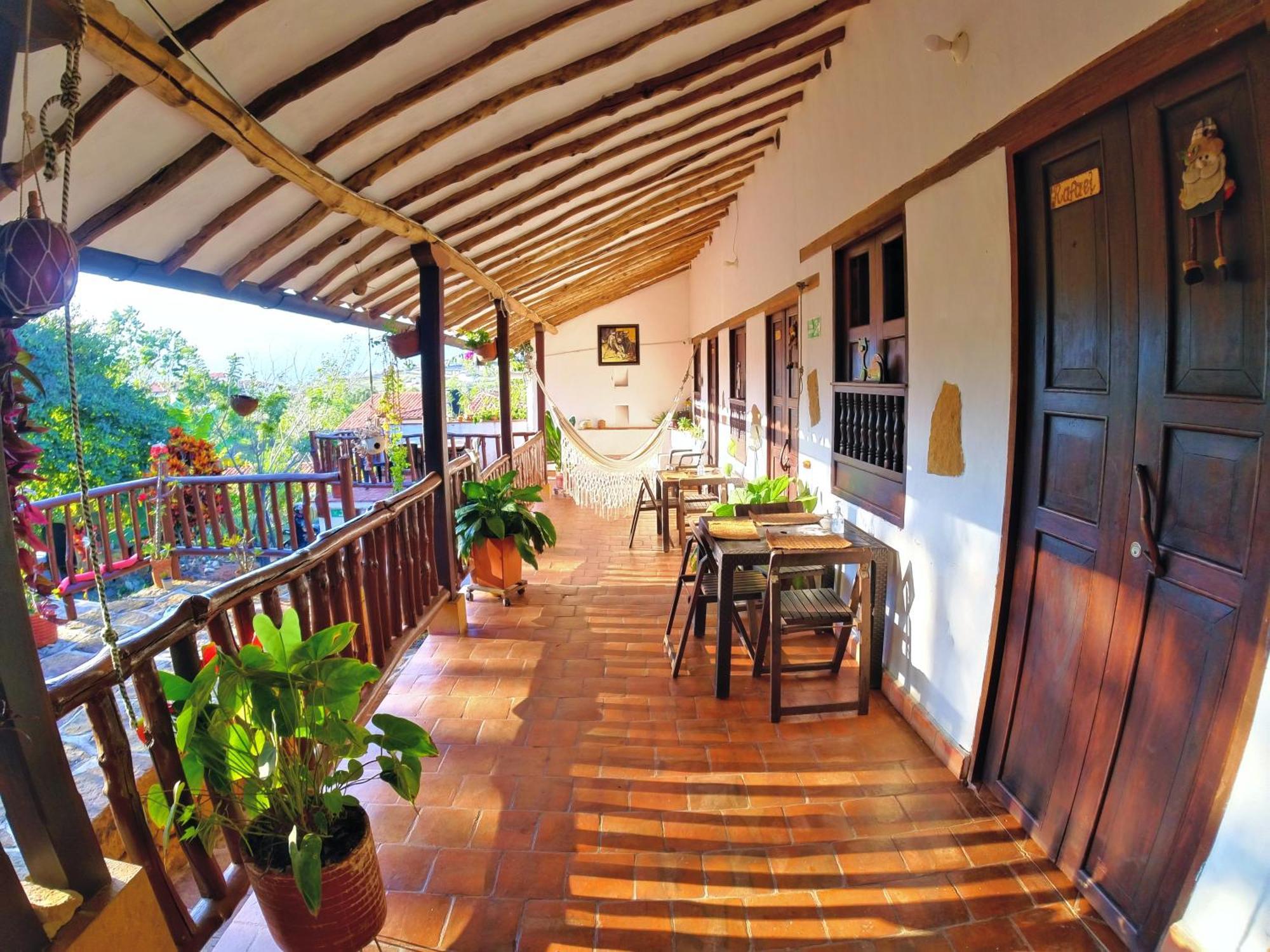Hostal Santa Monica Barichara Exterior foto
